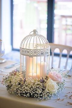 Shabby Chic Wedding Decor - Birdcage centrepieces in Home, Furniture &amp; DIY, Wedding Supplies, Centerpieces &amp; Table Decor | eBay