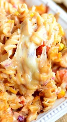 BBQ Ranch Chicken Casserole - The barbecue experience in an easy casserole recipe! Skip the grill