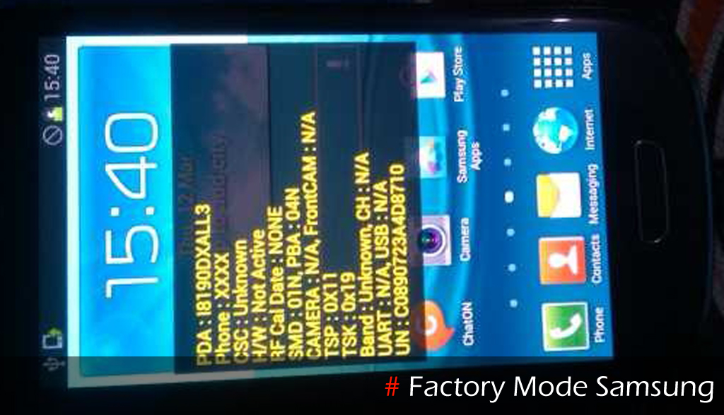 Mengatasi Factory Test Mode Samsung