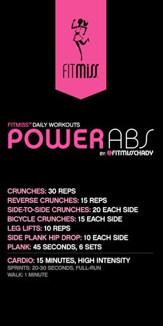 FitMiss Power Abs Workout