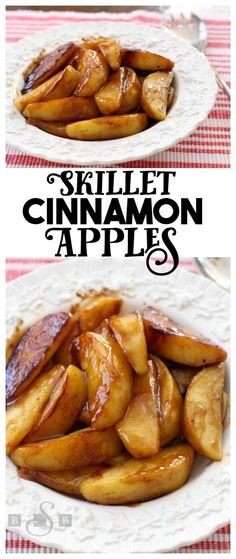 Skillet Cinnamon Apples - Butter With A Side of Bread