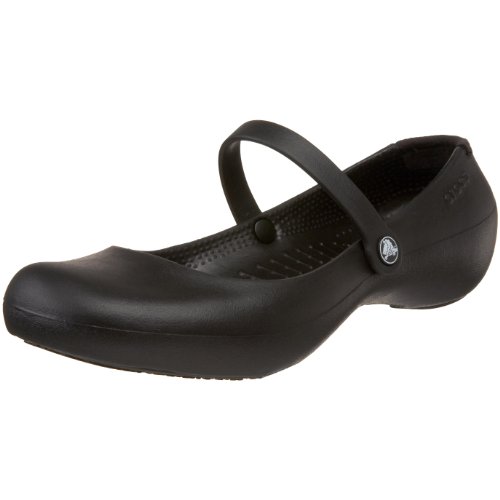 crocs shoes: ᵔβᵔ> Crocs Women's Alice Mary Jane Flat,Black,7 M US