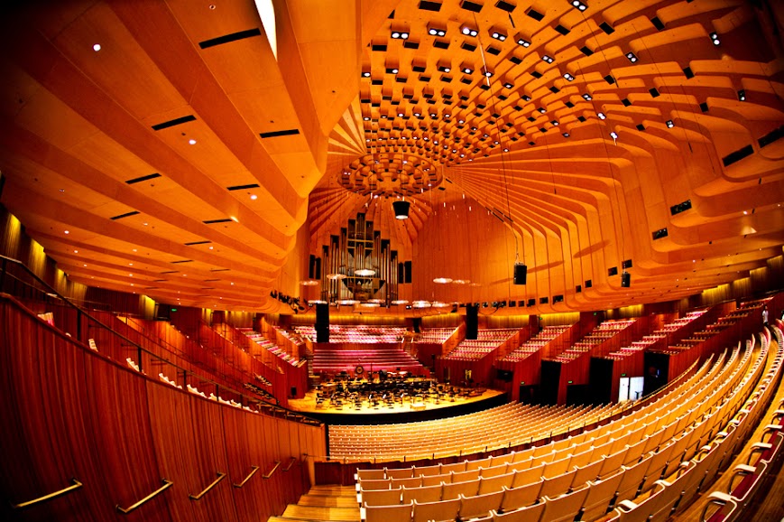Inside of a theater in Sydney Opera House