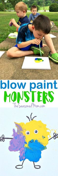 Let your kids&#39; imaginations run wild with this Easy Art Activity for Kids: Blow???