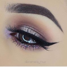 mauve + silver glitter smokey eye, Purple / lavender inner corner highlight | makeup @dianamaria_mua