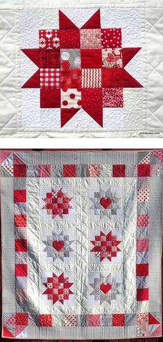 Uppsula Stars quilt pattern at Pink Doxies