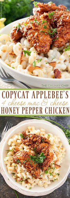 Applebee&#39;s 4 Cheese Mac and Cheese with Honey Pepper Chicken | Even better than???