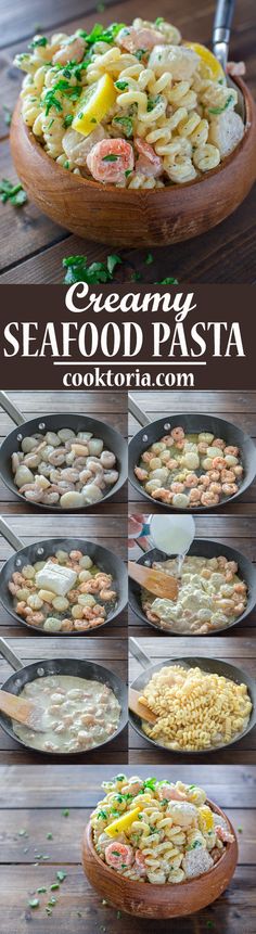 This Creamy Seafood Pasta is so easy to make and it makes a comforting and filling dinner. You can have it ready in just 30 minutes! ??? <a href="http://COOKTORIA.COM" rel="nofollow" target="_blank">COOKTORIA.COM</a>