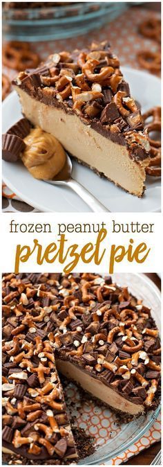 Frozen Peanut Butter Pretzel Pie recipe
