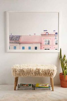Pink buildings photograph. Must have this in my house.