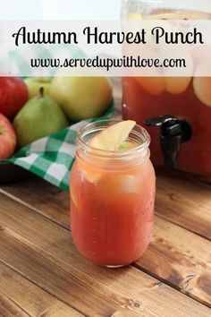 Served Up With Love: Autumn Harvest Punch-Made with apple, pear,cranberry and orange juice its the perfect mix of sweet with a little bit of tart. The perfect drink to usher in Fall. <a href="http://www.servedupwithlove.com" rel="nofollow" target="_blank">www.servedupwithl...</a> .