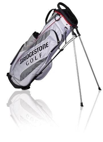 Bridgestone Golf Lightweight Stand Bag (White/Gray/Red) Bridgestone Golf