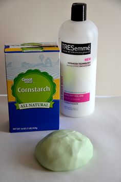 DIY Playdough -- a way to use up extra conditioner around the house?