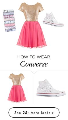 &quot;Dress and converse&quot; by jjjunebug2 on Polyvore featuring Casetify and Converse