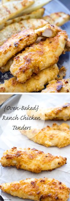 These chicken tenders are baked not fried, and marinated with ranch dressing! They're a total crowd pleaser. | <a href="http://www.alattefood.com" rel="nofollow" target="_blank">www.alattefood.com</a>