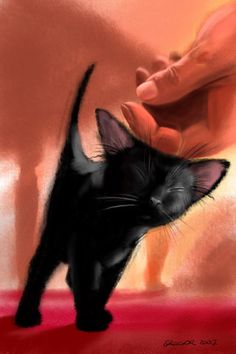 "Little Purrs" Accepted by ~ JustGreg Digital Art / Drawings / Animals ??2007-2013 ~ JustGreg <a class="pintag searchlink" data-query="%23black_cats" data-type="hashtag" href="/search/?q=%23black_cats&rs=hashtag" rel="nofollow" title="#black_cats search Pinterest">#black_cats</a>