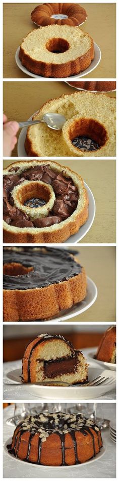 Wonderful DIY Delicious Chocolate Filled Cake | <a href="http://WonderfulDIY.com" rel="nofollow" target="_blank">WonderfulDIY.com</a>