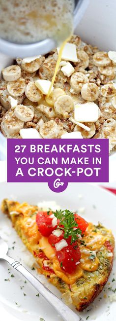 Toss everything in the night before and wake up to a warm, cozy breakfast!