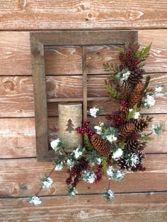 Holiday Christmas Window Frame by FloralsAndSpice on Etsy