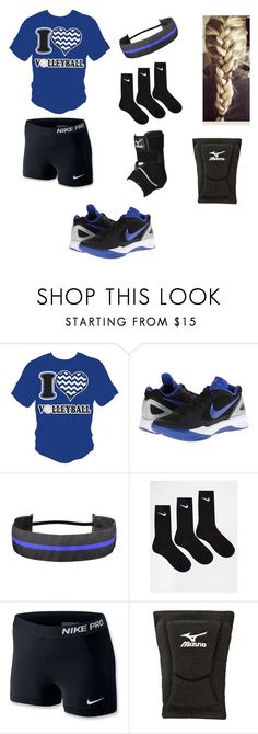 "Volleyball Outfit" by tmulv2701 ??liked on Polyvore featuring NIKE, Mizuno and volleyballlife