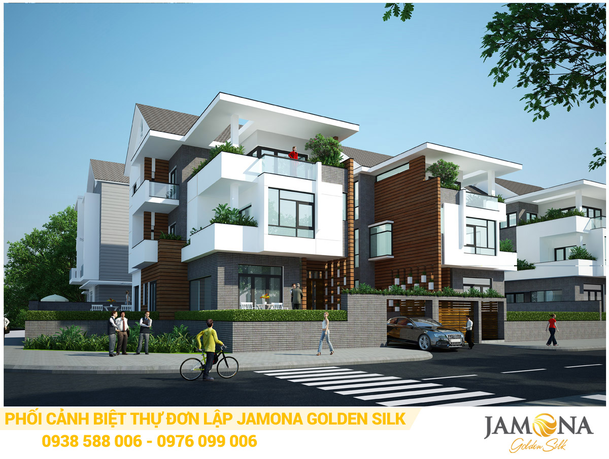Thiết kế phối cảnh biệt thự đơn lập Jamona Golden Silk quận 7