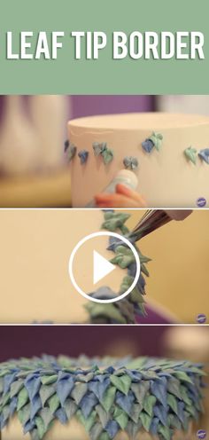 Learn an easy cake decorating technique and bring your buttercream creation to life using only the leaf tip ??adding pops of color and instant drama.