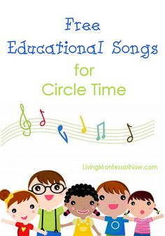 Free Educational Songs for Circle Time - Happy handwashing song, yes no please thank you song, the colours song, phonics songs...