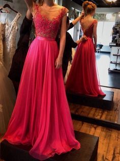 Princess Prom Dress, Charming Backless Evening Dresses, Floor-Length