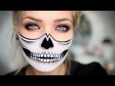 Half Skull Halloween Makeup Tutorial - <a class="pintag" href="/explore/halloween/" title="#halloween explore Pinterest">#halloween</a> <a class="pintag" href="/explore/makeup/" title="#makeup explore Pinterest">#makeup</a> <a class="pintag searchlink" data-query="%23makeuptutorial" data-type="hashtag" href="/search/?q=%23makeuptutorial&rs=hashtag" rel="nofollow" title="#makeuptutorial search Pinterest">#makeuptutorial</a> <a class="pintag searchlink" data-query="%23halfskull" data-type="hashtag" href="/search/?q=%23halfskull&rs=hashtag" rel="nofollow" title="#halfskull search Pinterest">#halfskull</a>