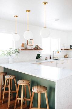 modern kitchen design ideas white kitchen with green counter