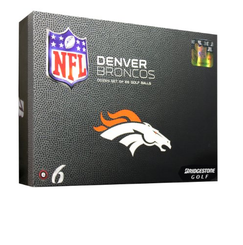 NFL Denver Broncos 2012 e6 Logo Balls Bridgestone Golf
