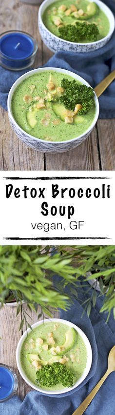 Detox Broccoli Soup <a class="pintag searchlink" data-query="%23My" data-type="hashtag" href="/search/?q=%23My&rs=hashtag" rel="nofollow" title="#My search Pinterest">#My</a> new <a class="pintag searchlink" data-query="%23vegan" data-type="hashtag" href="/search/?q=%23vegan&rs=hashtag" rel="nofollow" title="#vegan search Pinterest">#vegan</a> and <a class="pintag" href="/explore/glutenfree/" title="#glutenfree explore Pinterest">#glutenfree</a> Broccoli Only 2 ingredients! :)
