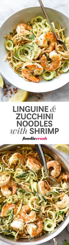 It's not a question of either/or pasta/zucchini noodles but rather, AND/WITH...plus, SHRIMP! This is the best | <a href="http://foodiecrush.com" rel="nofollow" target="_blank">foodiecrush.com</a> <a class="pintag" href="/explore/shrimp/" title="#shrimp explore Pinterest">#shrimp</a> <a class="pintag searchlink" data-query="%23zoodles" data-type="hashtag" href="/search/?q=%23zoodles&rs=hashtag" rel="nofollow" title="#zoodles search Pinterest">#zoodles</a> <a class="pintag" href="/explore/pasta/" title="#pasta explore Pinterest">#pasta</a> <a class="pintag" href="/explore/linguine/" title="#linguine explore Pinterest">#linguine</a> <a class="pintag" href="/explore/zucchini/" title="#zucchini explore Pinterest">#zucchini</a>