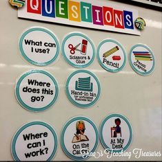 Are your students forgetting your routines or asking a zillion questions? Mine were! Until I tried this... Question Board! Classroom management for too many questions (Free- consider it a gift from my sanity to yours ;) )