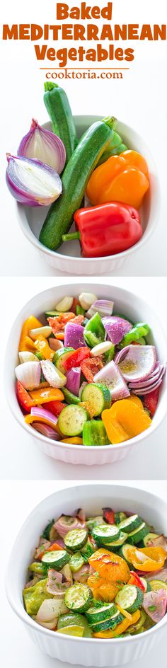 A succulent combination of bell peppers, onion and zucchini baked to perfection with Mediterranean spices! This is a must-try vegetable side dish! ??? <a href="http://COOKTORIA.COM" rel="nofollow" target="_blank">COOKTORIA.COM</a>