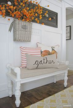 Take this fall-inspired farmhouse home tour with Home By Heidi.