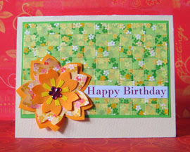 woven paper card photo