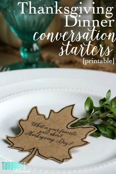 This is such a simple thing to add to your Thanksgiving dinner, but I think it will be one of the most meaningful. I will be using these conversation starters with my family for the first time this year and I hope it will be a great way to get some good conversations going. Maybe ???