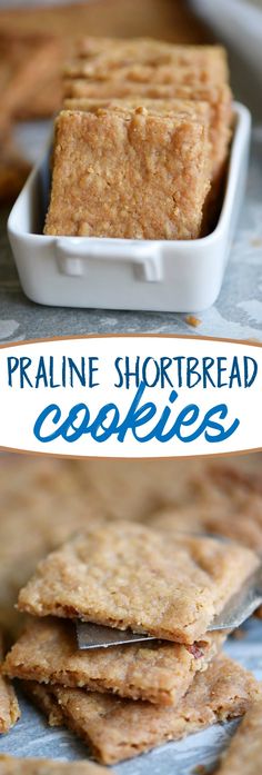 Praline Shortbread Cookies