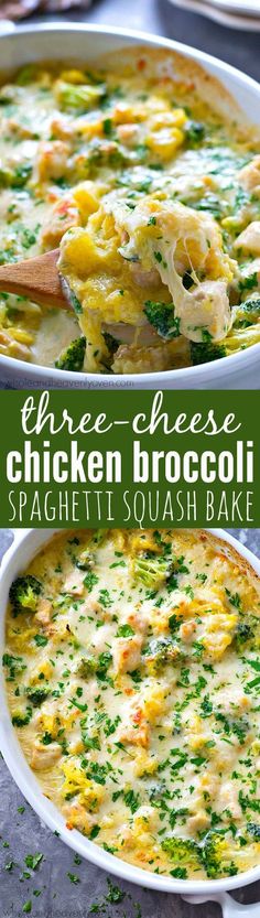 This cozy spaghetti squash bake is loaded with three kinds of cheese and tons of???