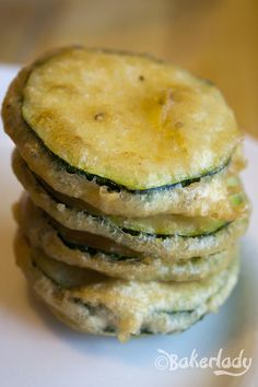Light as Air Fried Zucchini (or whatever you want to fry to golden perfection) Batter - Bakerlady