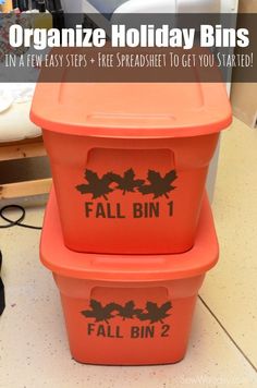 Organization Holiday Bins made with Cricut Explore -- Sew Woodsy. <a class="pintag searchlink" data-query="%23DesignSpaceStar" data-type="hashtag" href="/search/?q=%23DesignSpaceStar&rs=hashtag" rel="nofollow" title="#DesignSpaceStar search Pinterest">#DesignSpaceStar</a> Round 3