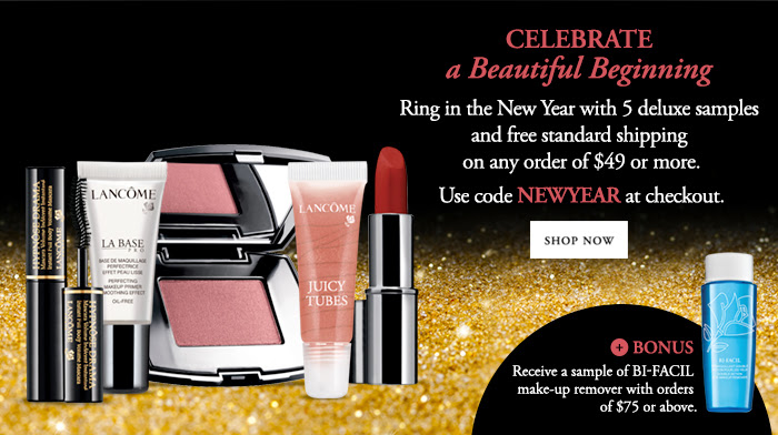Receive a free 5-piece bonus gift with your $49 Lancôme purchase