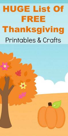 Thanksgiving Printables and Easy Crafts