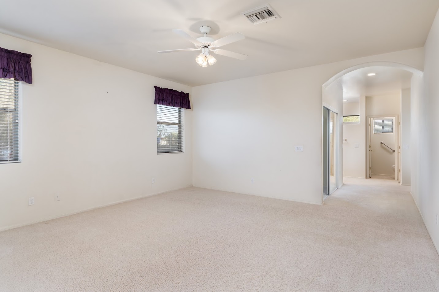 view of master bedroom