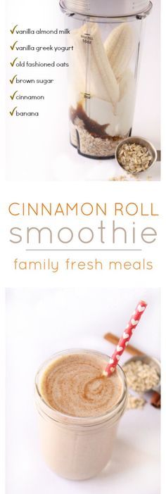 No matter what your favorite dessert may be, from a banana split to a chocolate treat, there is always a smoothie or a milkshake version of it. Today we decided to make a cinnamon roll smoothie.