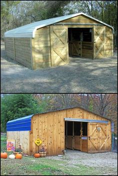 Turn an Inexpensive Carport Into an Awesome Barn <a href="http://theownerbuildernetwork.co/ew22" rel="nofollow" target="_blank">theownerbuilderne...</a> Carports are great for keeping your car protected from the worst of the weather. You can purchase an off-the-shelf carport. After assembling it, you can then clad it with timber and add a barn door, and you have yourself an awesome and inexpensive barn. What would you use a converted carport for?