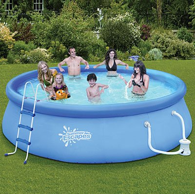 SUMMER ESCAPES ABOVE GROUND FAMILY SWIMMING POOL 14' X 36" QUICK SET Intex Pool