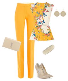 &quot;outfit 3988&quot; by natalyag ??? liked on Polyvore featuring Victoria, Victoria Beckham, Oasis, Jimmy Choo, Yves Saint Laurent and Isabel Marant