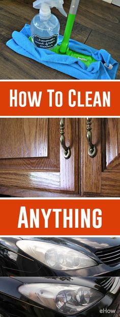 From erasing carpet stains to restoring baking pans, this assortment of DIY tricks will get you to clean up easy. And when you??e done, the satisfaction of a spotless home just may make you change your mind about chores after all. With these cleaning hacks, say goodbye to wasting money on tons of harmful cleaning products and hello to a truly clean home! http://www.ehow.com/how_2049722_clean-anything.html?utm_source=pinterest.com&utm_medium=referral&utm_content=curated&utm_campaign=fanpage
